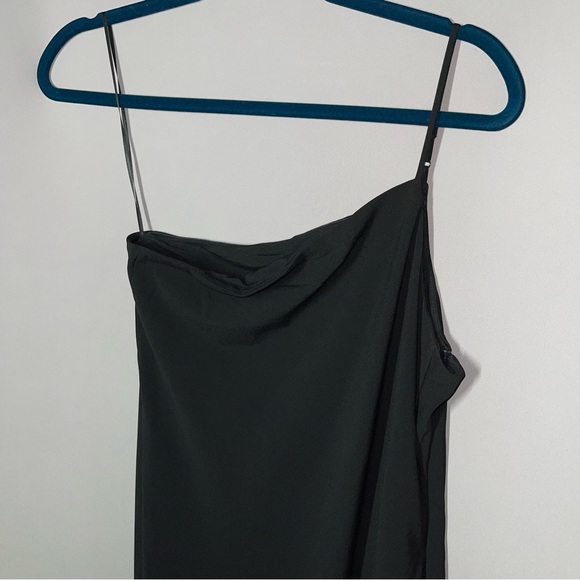 Banana Republic Asymmetrical Flounce Maxi Dress 4 petite 4p - Picture 7 of 13